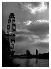 South Bank at low tide, London