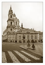 Early Sunday morning, St Nicholas Church, Prague